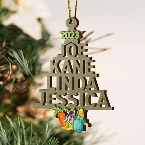 Miniatura 8 de V VIBEPY Adornos personalizados para agricultores, adornos de Navidad para agricultores, adornos de Navidad para agricultores, adornos de 3.5
