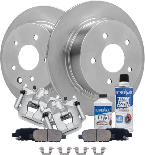 Miniatura 75 de Detroit Axle - Rotores de freno para Ford Mustang 2015 2016 2017 2018 2019 2020 2021 2022 2023 Rotores de freno de disco 2016 2017 2018 2019