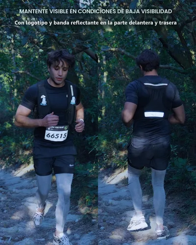 Miniatura 3 de Zelvot Chaleco de correr para mujeres y hombres, patente original de Estados Unidos, correas ajustables para el pecho, chaleco de hidratación