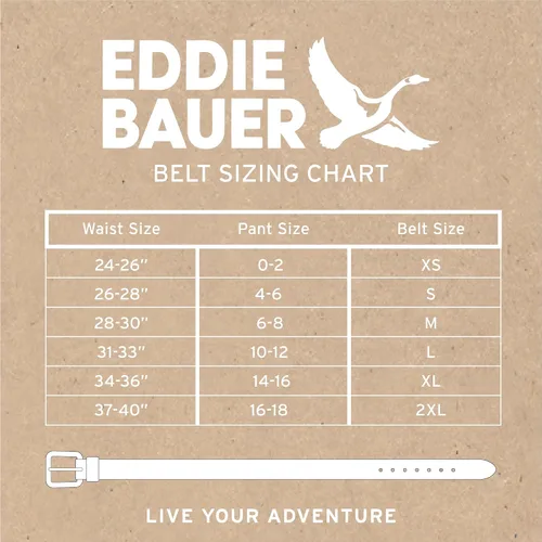 Miniatura 7 de Eddie Bauer Cinturones de cuero casuales para mujer con hebilla de metal duradera
