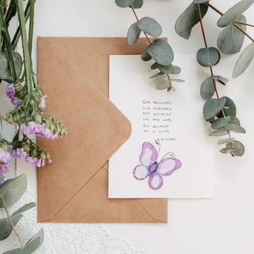 Miniatura 4 de WINOMO - Mariposas de organza con purpurina, diseño de mariposas con purpurina, 50 unidades, color morado