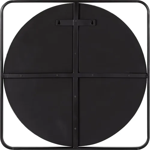 Miniatura 5 de Kate and Laurel Nobles Radius - Espejo esquinero enmarcado, 24x24, negro