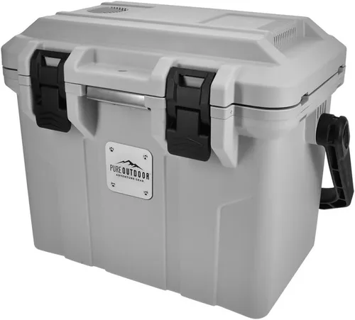 Monoprice Emperor 15 - Refrigerador portátil de 15 litros con adaptador de enchufe de automóvil, 12 V CC para automóvil/SUV/camioneta/furgoneta/RV,
