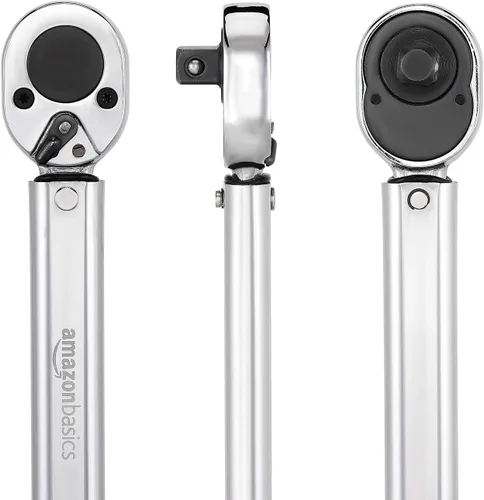Miniatura 4 de Amazon Basics llave dinamométrica de clic de 1/2 pulgada, 20-150 pies-libras, 27.1-203.5 Nm