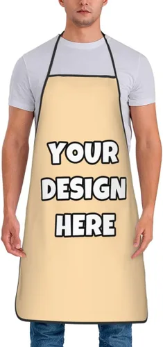 Miniatura 67 de Delantal personalizado con logotipo de imagen, nombre de texto, delantales de cocina personalizados para chef para hombres y mujeres
