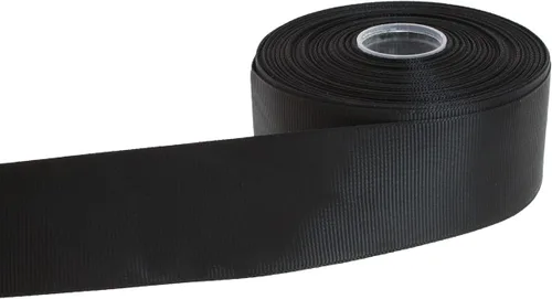 Miniatura 58 de Cinta de grogrén sólido de 25 yardas cada rollo, borde tejido 100% poliéster (1/4 pulgada, beige)