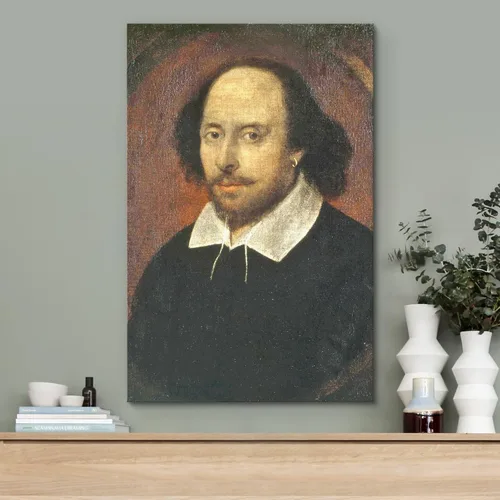 Miniatura 2 de wall26 - Lienzo para pared Retrato de William Shakespeare, gente, cultura pop, realismo histórico, famoso, primer plano, colorido, multicolor