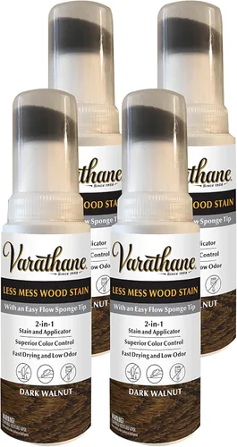 Miniatura 11 de Varathane 368033 - Tinte para madera con menos desorden y aplicador, 4 oz, gris humo