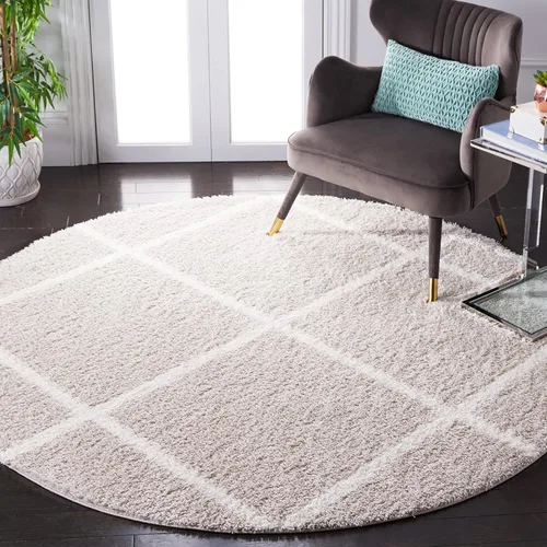 Miniatura 24 de SAFAVIEH Tahoe Shag Collection - Alfombra para pasillo, 2 x 9 pies, diseño de enrejado, no desprende pelusa y de fácil cuidado, 1.2 pulgadas