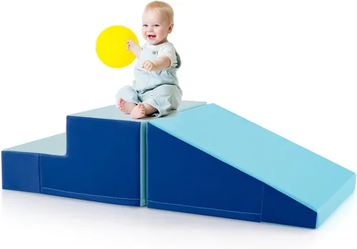Miniatura 11 de Olakids Juguetes de escalada para niños pequeños, bloques de escalada de espuma para bebés de interior, juego suave con piel sintética, juego
