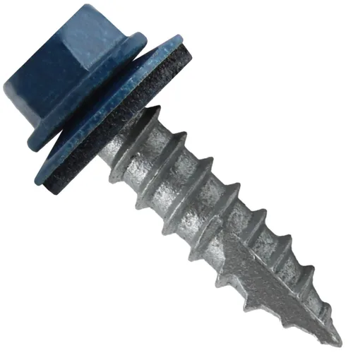Miniatura 13 de HERR #14 CHARCOAL Tornillo de techo de chapa metálica de cabeza hexagonal: 250 tornillos x 1