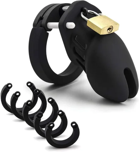 Jaula de castidad, jaula de silicona para hombres, dispositivos de castidad transpirables, ligeros, de bienestar sexual, restricciones de bondage,