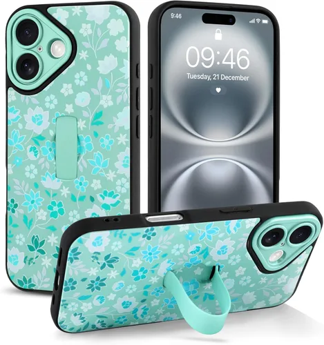 Miniatura 110 de Funda compatible con iPhone 17 Pro Max con correa de mano para los dedos, funda de teléfono con estampado de leopardo y guepardo para mujeres