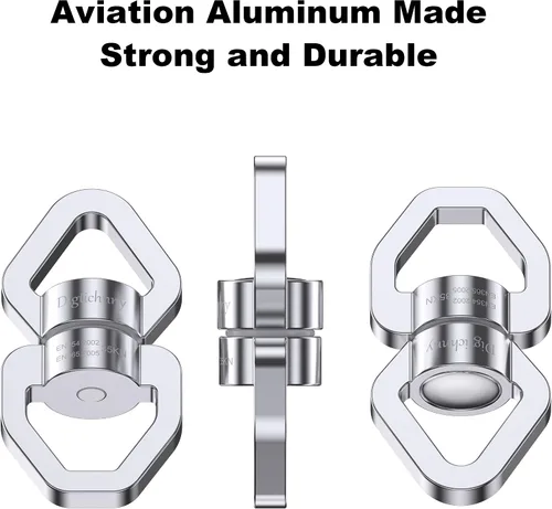Miniatura 3 de Columpio Giratorio, Dispositivo de Rotación de Seguridad de 35KN, Columpio para Danza Aérea para Niños, Hamaca Colgante (Plata Completa)