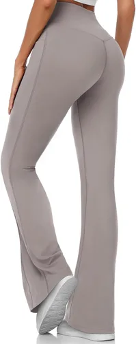 Miniatura 3 de MIHRUSEM Flared Leggings Skims Dupe Forbidden Pants Butt Lifting Leggings Tummy Control with Pockets for Women
