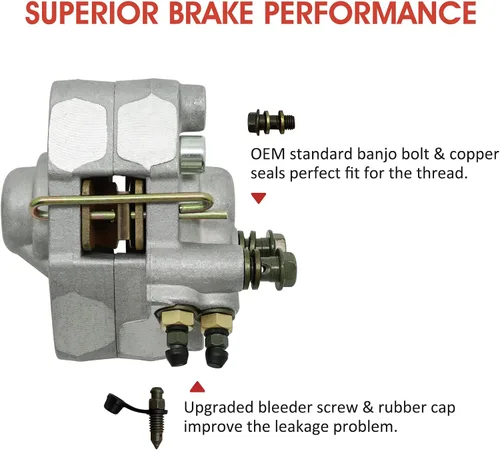 Miniatura 4 de M MATI Conjunto de Calibrador de Freno Trasero para Polaris Magnum 325 500 Scrambler 400 500 Trail Blazer 250 400 Trail Boss 325 330 Xpedition 325