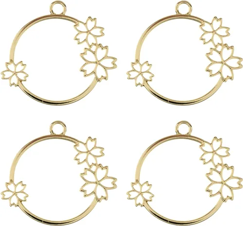 Miniatura 14 de John Bead Beadwork Findings - Colgante dorado (3 unidades)