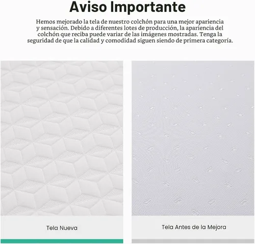 Miniatura 7 de Novilla Colchón Individual, Colchón Individual de Espuma Viscoelástica de 10 Pulgadas con Comodidad Transpirable y Espuma de Soporte de Alta Blanco