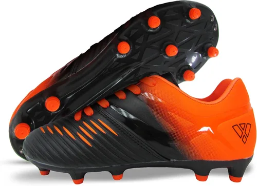 Vizari Liga FG - Botines de fútbol para niños, 100% sintéticos, para un uso cómodo, zapatos de fútbol de dos tonos resistentes al agua con forro