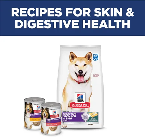 Miniatura 10 de Hill's Science Diet Estómago y piel sensibles, adultos 1-6, soporte de sensibilidad estomacal y de la piel, alimento seco para perros, receta