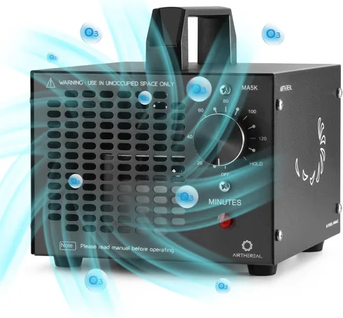 Miniatura 8 de Airthereal MA5K - Generador de ozono para el hogar, eliminador de olores ionizador de aire de ozono con temporizador de 120 minutos, diseño ligero