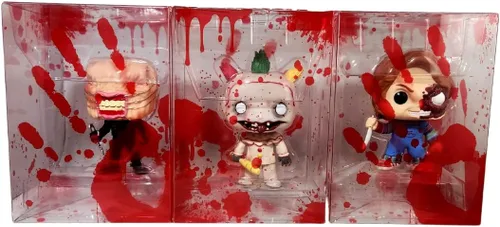 Miniatura 6 de Protector de caja de anillo de lucha – Funda protectora de plástico de 0.020 in de grosor compatible con figuras de vinilo Funko Pop de 4 pulgadas