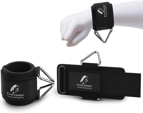 Miniatura 9 de Soporte de muñequera – Accesorios de cable para entrenamiento de máquina de gimnasio, correas de muñeca ajustables para levantamiento de pesas
