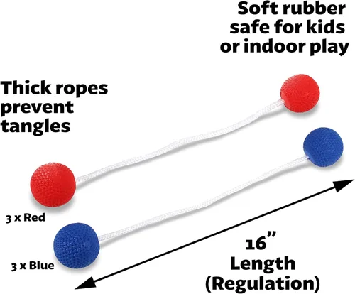 Miniatura 5 de GoSports Juego de recambio de bolo para lanzar escaleras, pelotas de golf duras o de goma suave segura para niños