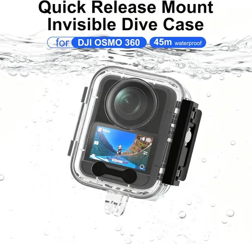 Miniatura 2 de Coyktonty Estuche de buceo impermeable para DJI Osmo 360, soporta 50M/164FT Subacuático Buceo Buceo Buceo Profundo