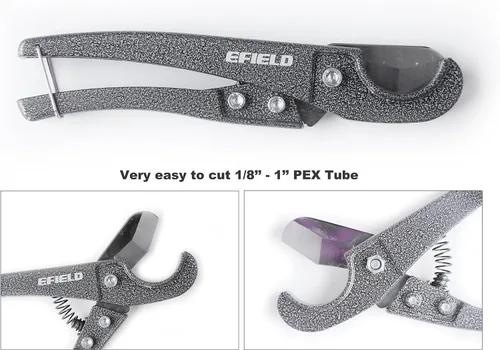 Miniatura 9 de EFIELD Pex-b Tubos con certificación NSF azul y rojo de 1/2 pulgada, 2 x 100 pies (200 pies) de longitud y 4 válvulas de bola de cierre Pex de 1/2