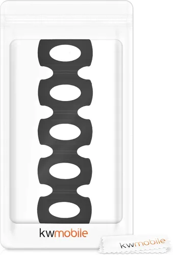 Miniatura 7 de kwmobile Alfombrilla apilable de silicona para botellas, organizador de refrigerador para apilar botellas, latas, cerveza, refrescos, estante Negro