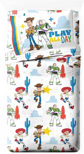 Miniatura 18 de Jay Franco - Juego de sábanas para niños con funda ajustada, sábanas planas y funda de almohada - Ropa de cama ultrasuave con funda de almohada