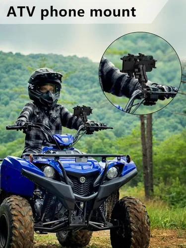 Miniatura 7 de ZIDIYORUO Soporte para Teléfono de ATV, Montaje de Teléfono para Cuatrimoto, 8 Abrazaderas Sostienen Teléfonos de 4.7-7.1", Operación con Una Mano