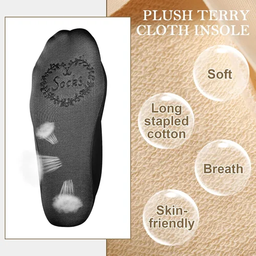 Miniatura 3 de 10 Pairs No Show Socks Women Men Low Cut Liner Socks Ice Silk Socks Nonslip Liner Socks Invisible Socks Thin Socks