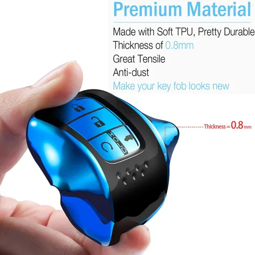 Miniatura 3 de Intermerge – Cubierta protectora para llave inteligente Honda de poliuretano termoplástico (TPU) suave especial