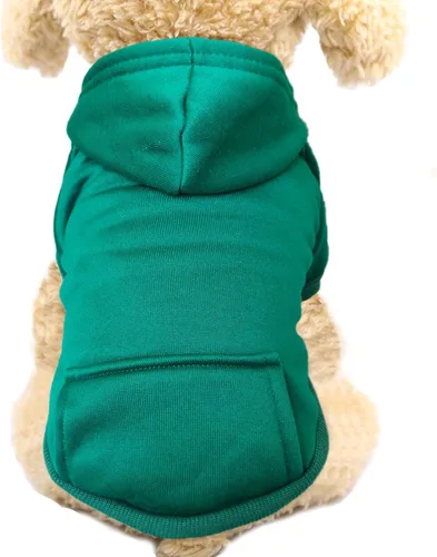 Miniatura 20 de Jecikelon Sudadera con capucha para perro de invierno con bolsillos, ropa cálida para perros pequeños, abrigo de chihuahua, ropa de cachorro y gato