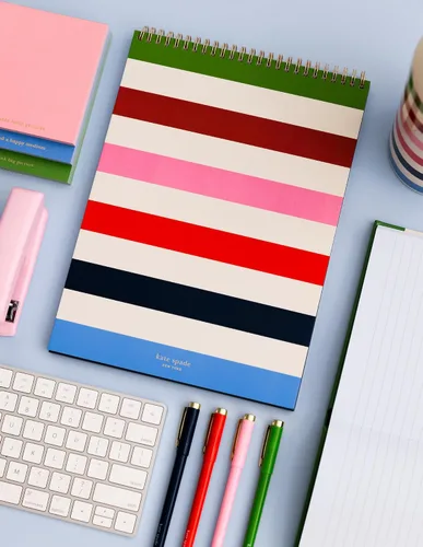 Miniatura 3 de Kate Spade New York Cuaderno Grande de Rayado Universitario, Cuaderno de Espiral Superior con 160 Páginas, Bloc de Escritura de 11.75" x 8.5", Rayas