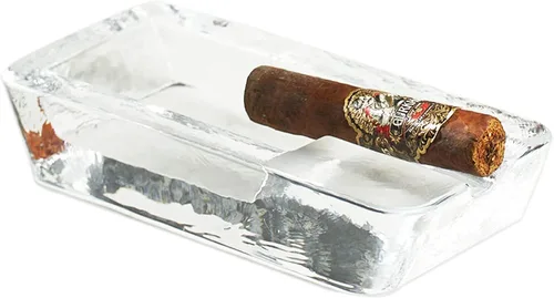 Miniatura 9 de The Buybox Cenicero grande para cigarrillos al aire libre, vidrio pesado grande para patio/exteriores/ceniceros de cenizas de cigarros grande