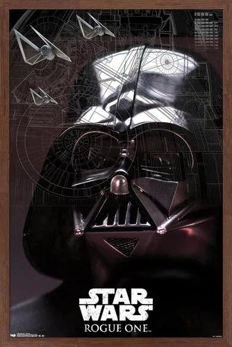 Miniatura 16 de Trends International Star Wars: Rogue One - Póster de pared de Lord Sith, 14.725 x 22.375 pulgadas, versión enmarcada de madera de granero