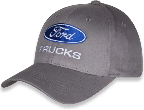 Miniatura 4 de Gorra de béisbol de sarga de algodón con licencia oficial de Ford Trucks, color gris claroNimbus Cloud con cierre ajustable, Gris