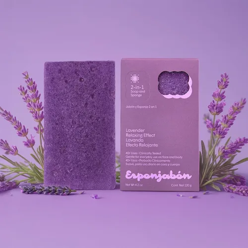 Miniatura 2 de T.Taio - Esponjabon, esponja de jabón - Limpiador de ducha limpiador - Frote de baño de limpieza - Eliminación de aceite - Masaje y espuma