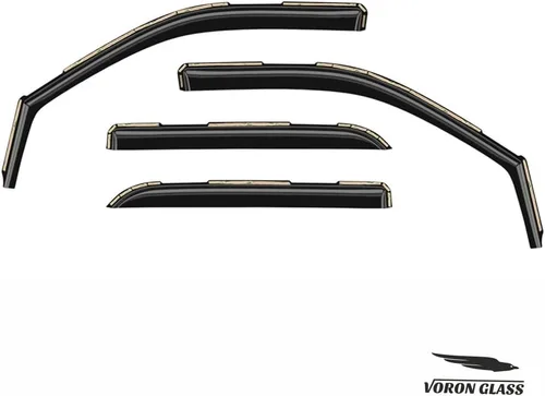 Miniatura 8 de Voron Glass Protectores de lluvia extra duraderos en canal para camiones, Dodge RAM 2009-2018 Crew Cab/Dodge Ram 1500 Classic 2019-2024 Crew Cab