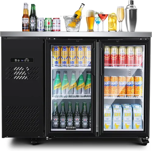 Miniatura 12 de BODEGA BODEGACOOLER - Refrigerador comercial de bebidas de 9 pies cúbicos con puerta de cristal, refrigeradores de bebidas para exhibición