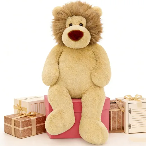 Miniatura 9 de Tezituor Peluche de Gato Gigante de 39.5 Pulgadas, Juguete de Peluche de Gato de 3.2 Libras con Patas Largas, Almohada Corporal Grande de Gatito