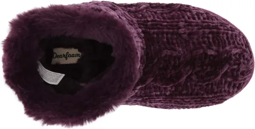 Miniatura 5 de Dearfoams Women's Leah Marled Chenille Knit Bootie Slipper