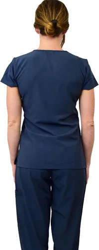 Miniatura 4 de Green Town Conjunto médico de enfermería GT 4FLEX para mujer, camiseta y pantalón, colores sólidos y estampados