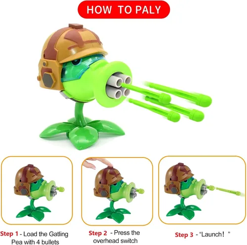 Miniatura 4 de ZESTAR Plantas y Zombies Juguetes Figuras vs Peashooter Recuerdos de Fiesta Decoraciones de Cumpleaños Suministros Peluches Set Serie 2 Juegos PVZ