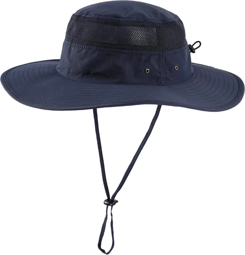 Miniatura 22 de Home Prefer Sombrero de sol UPF 50+ para hombre, ala ancha, protección UV, sombrero para hombre y mujer, playa, safari, jardinería, golf, pesca