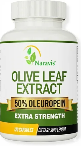 Naravis Extracto de hoja de olivo - Suplemento de apoyo inmunológico al 50% de oleuropeína - 120 cápsulas (suministro para 4 meses)
