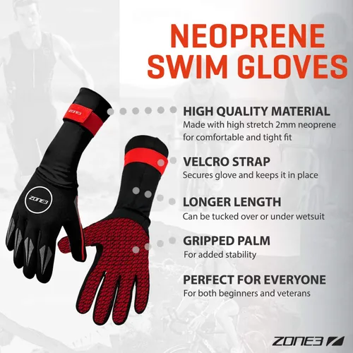 Miniatura 3 de ZONE3 Guantes de natación de neopreno